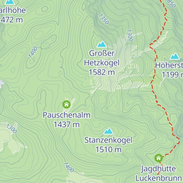 Map of Jagdhütte Gamseck