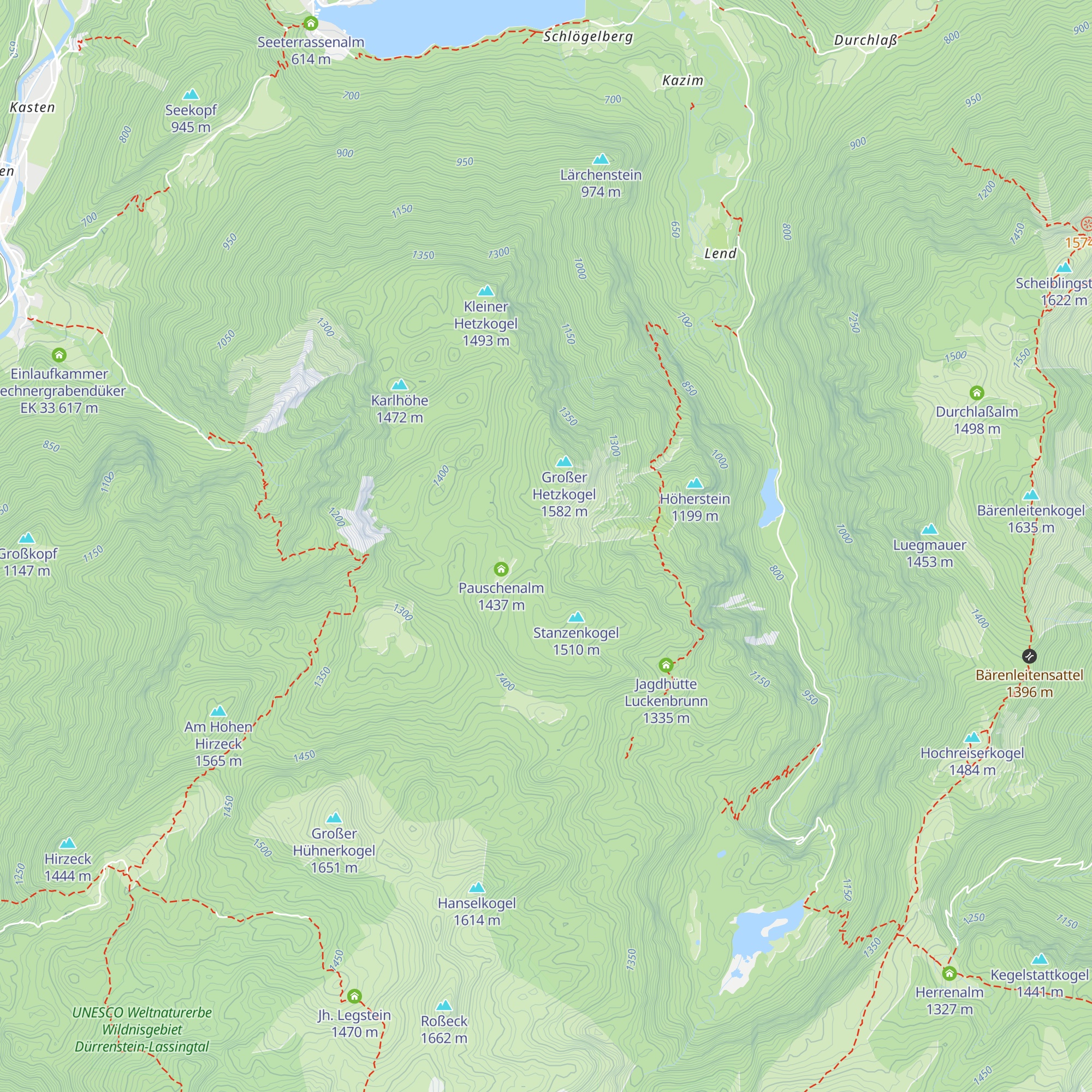 Jagdhütte Gamseck map