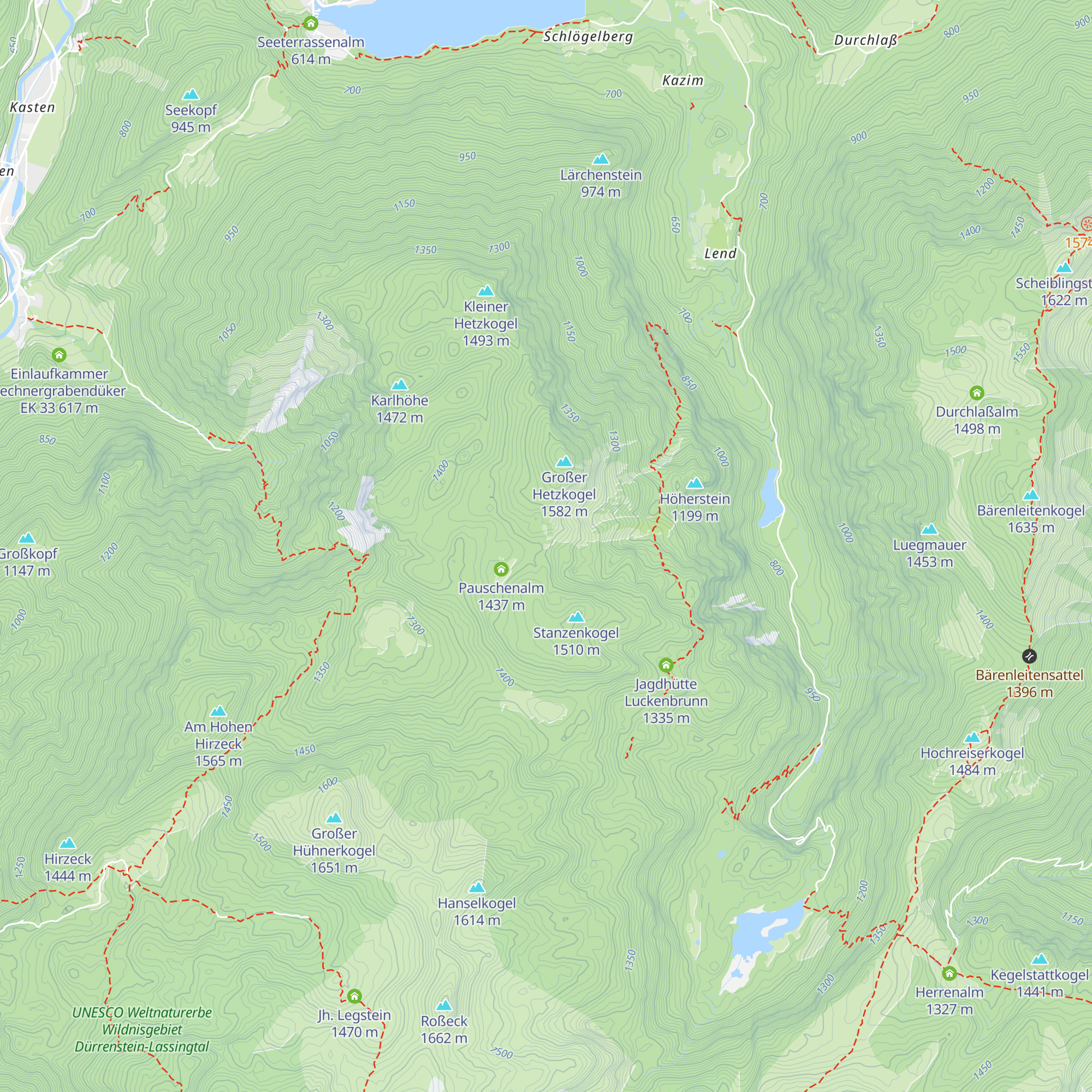 Jagdhütte Gamseck map