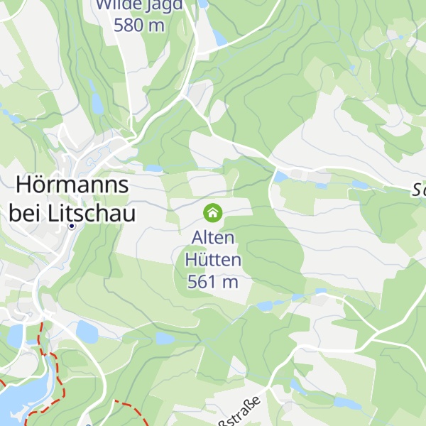 Map of Alten Hütten