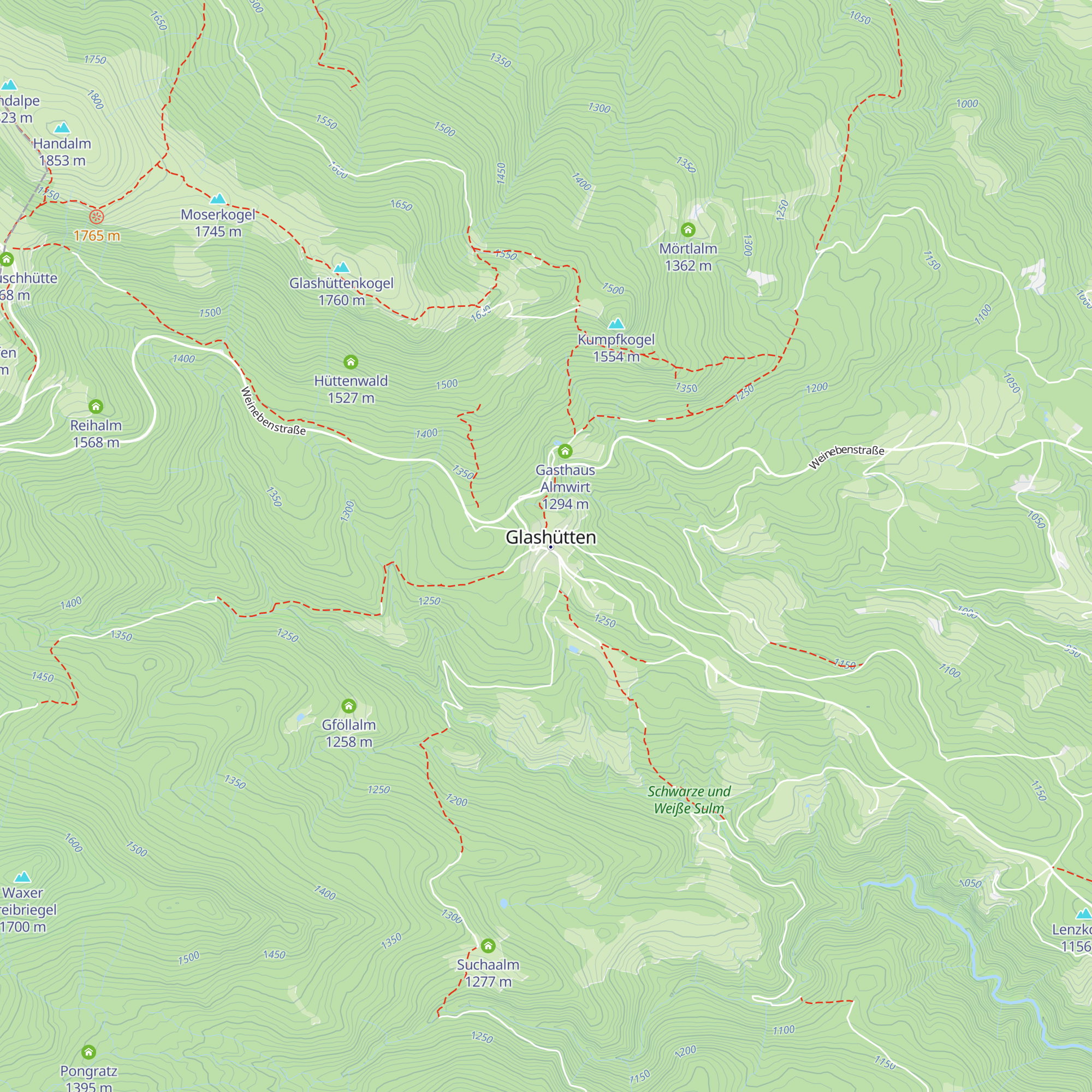 Alpengasthof Glashütten map