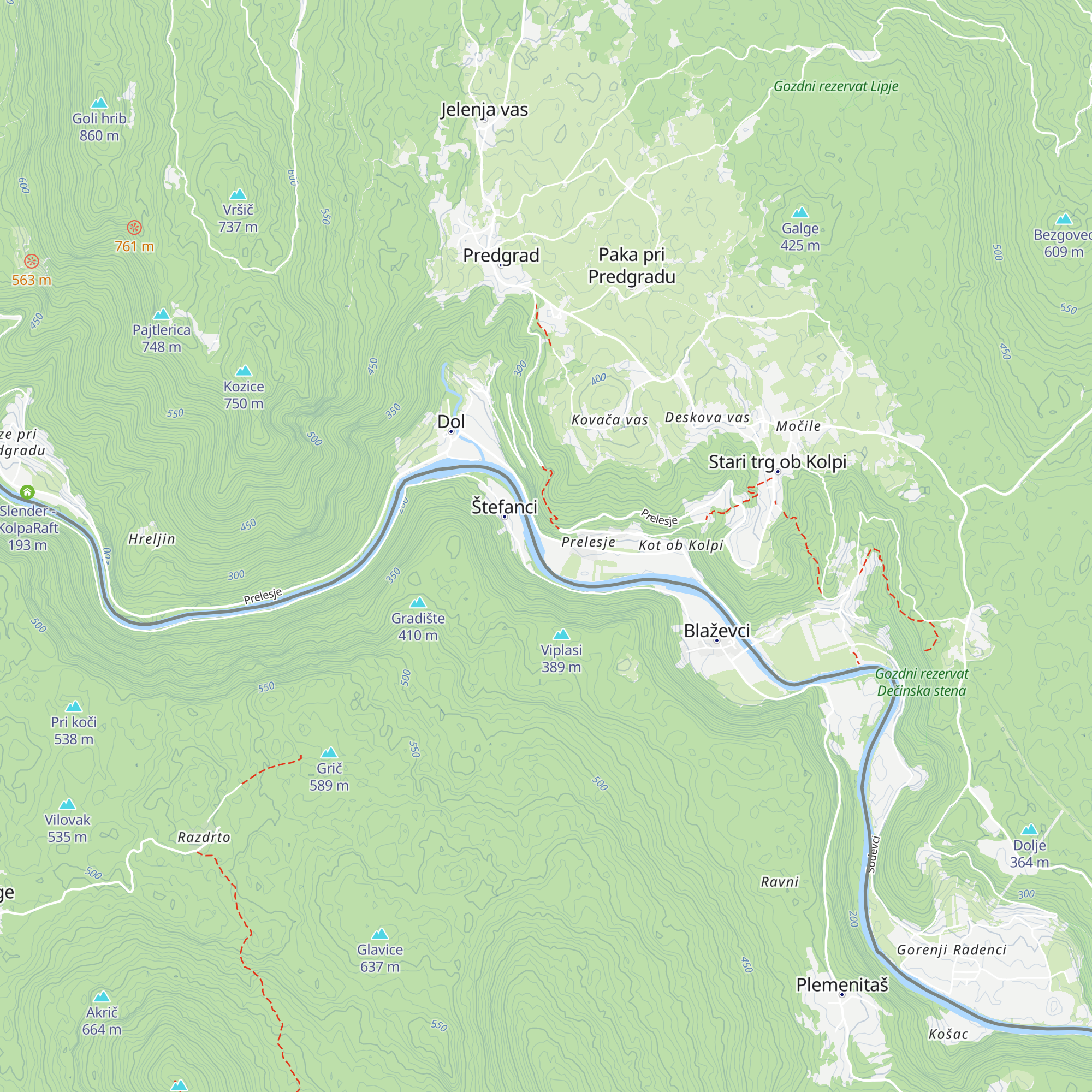 Turizem na kmetiji Madronič map