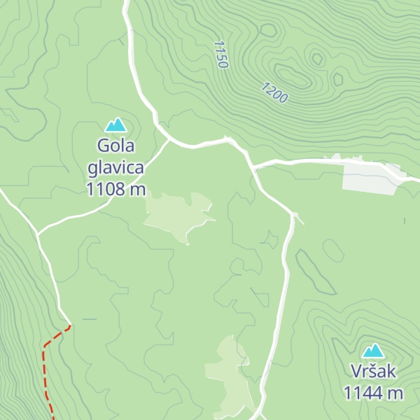 Map of Planinska kuća Lucija