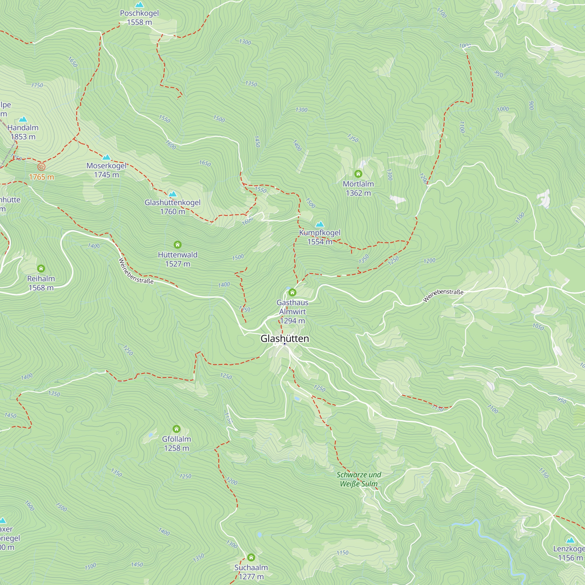 Gasthaus Almwirt map