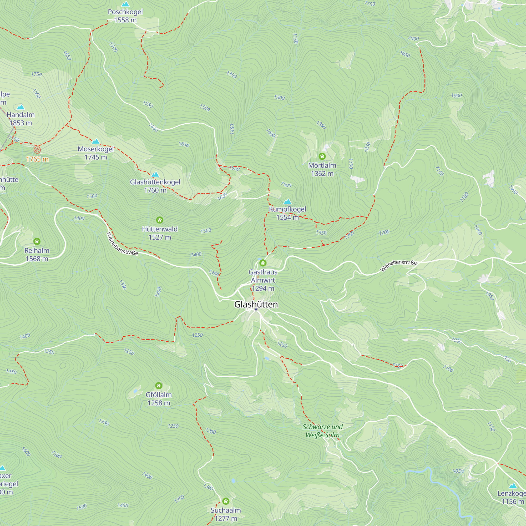 Gasthaus Almwirt map