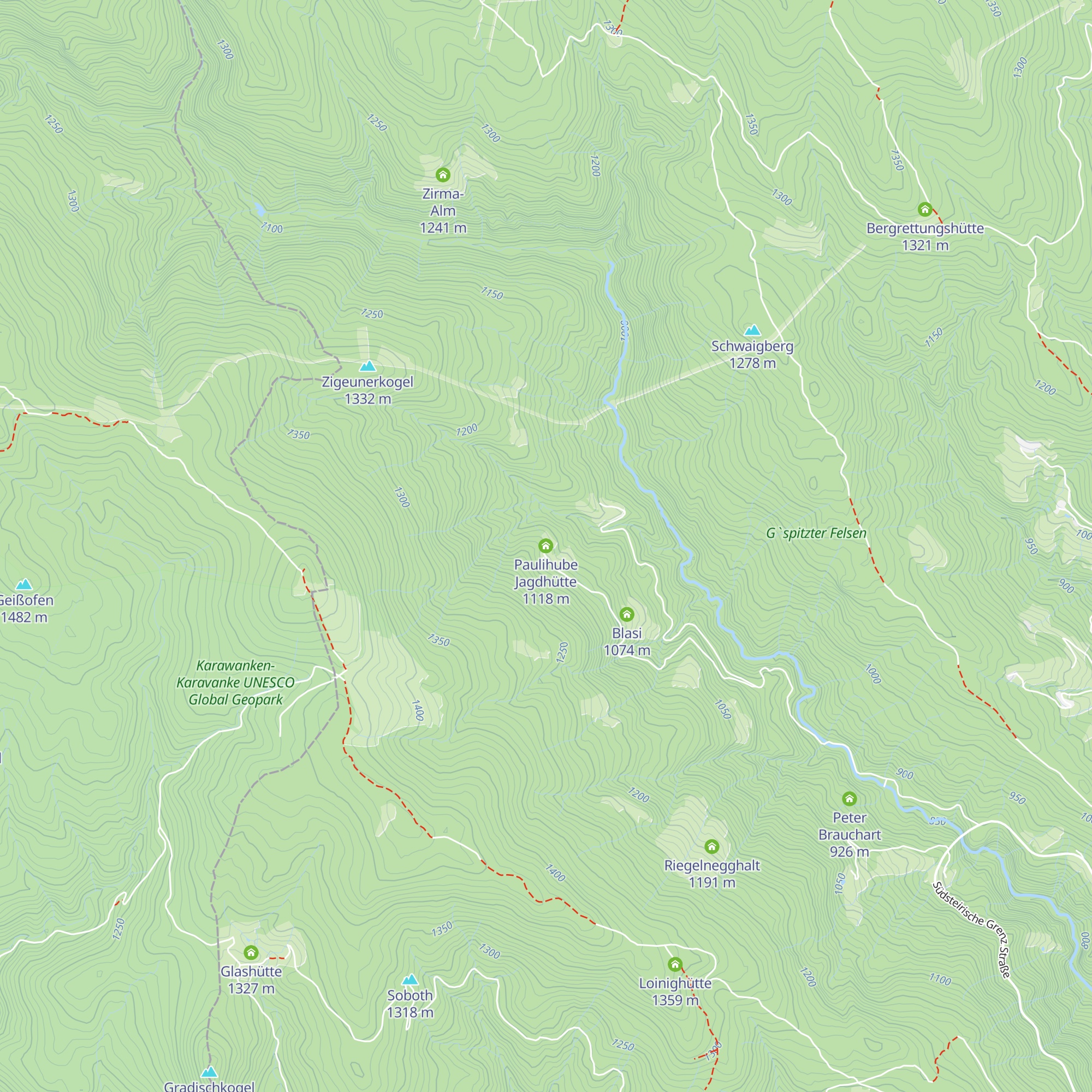 Paulihube Jagdhütte map