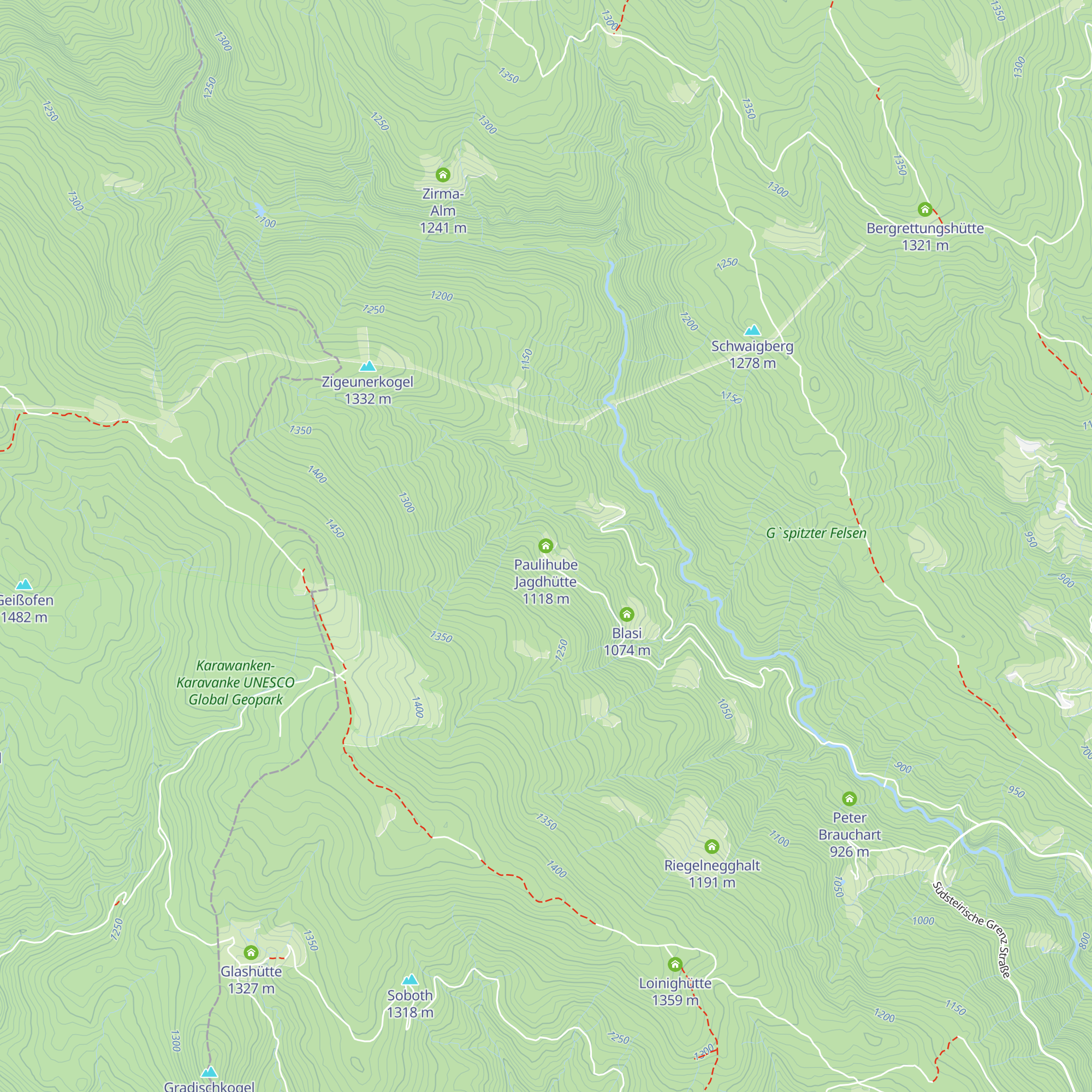 Paulihube Jagdhütte map