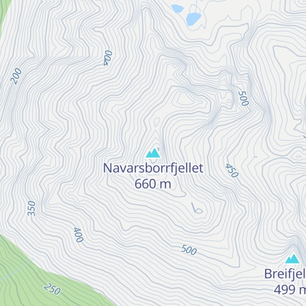 Map of Navarsborrfjellet