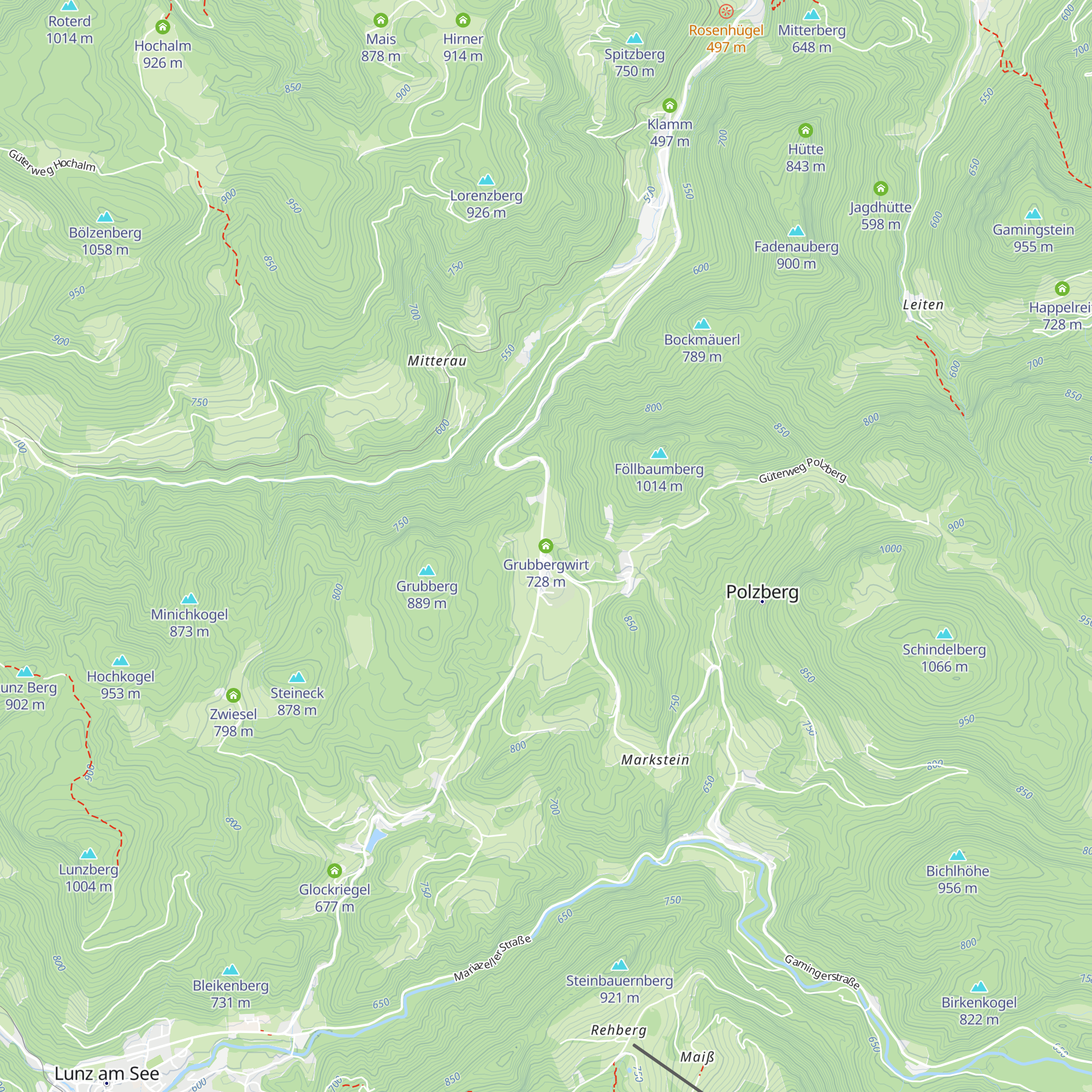 Grubbergwirt map