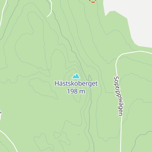 Map of Hästskoberget