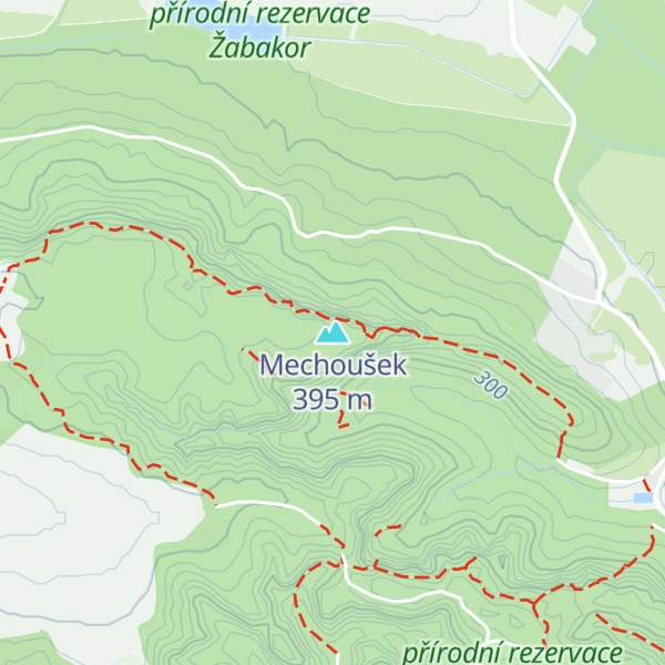 Map of Mechoušek