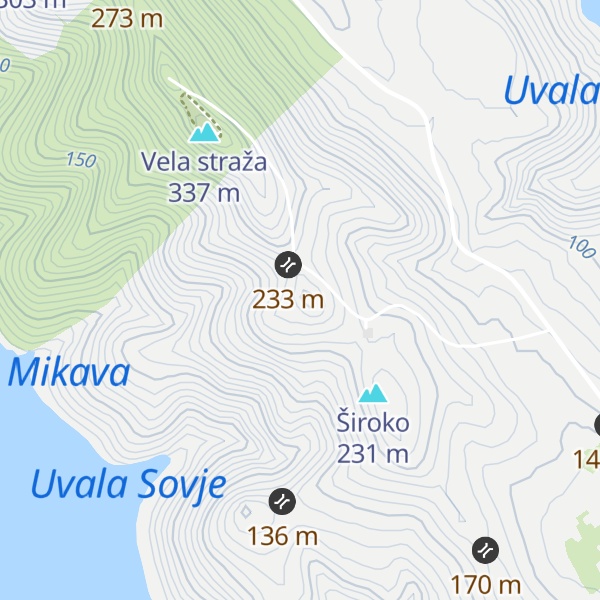 Map of Smokvica