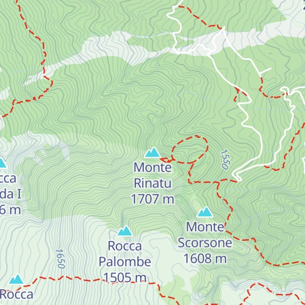 Map of Monte Rinatu