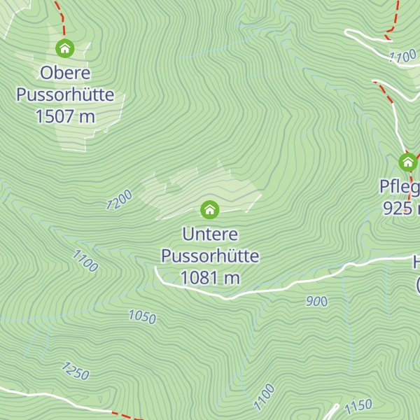 Map of Untere Pussorhütte