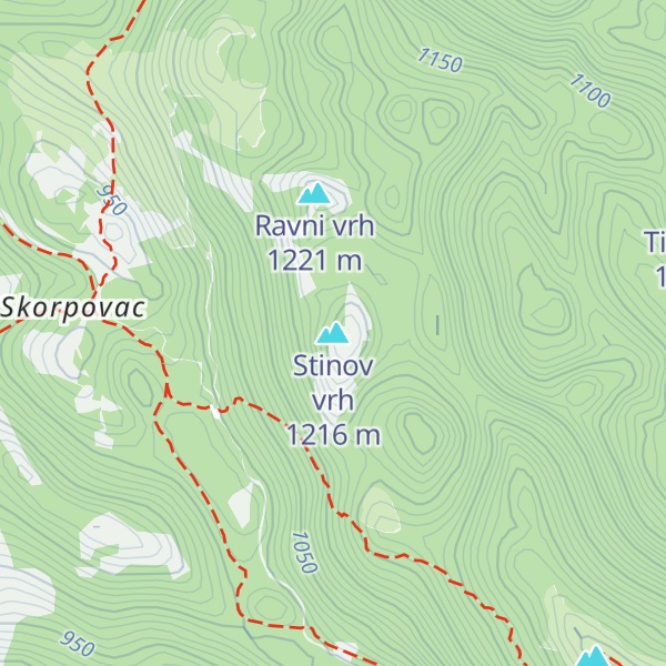 Map of Stinov vrh