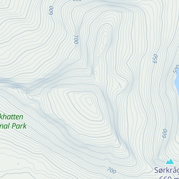 Map of Straumsnesfjellet