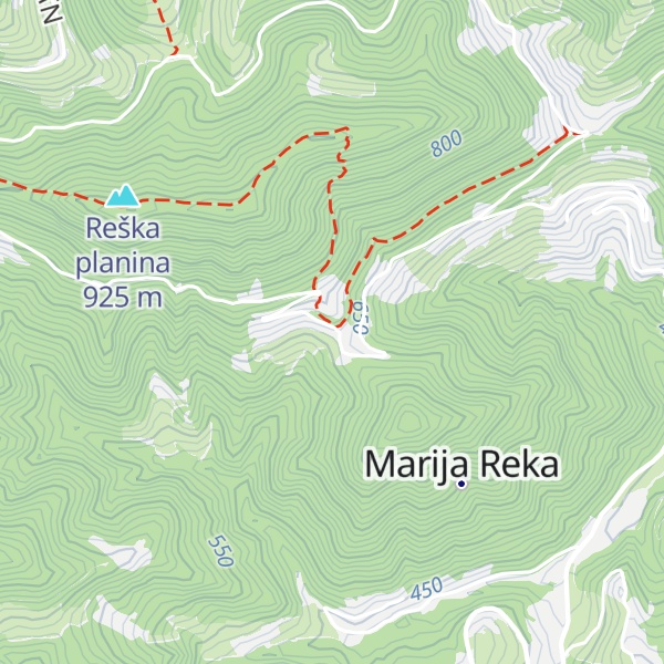Map of Dom pod Reško planino