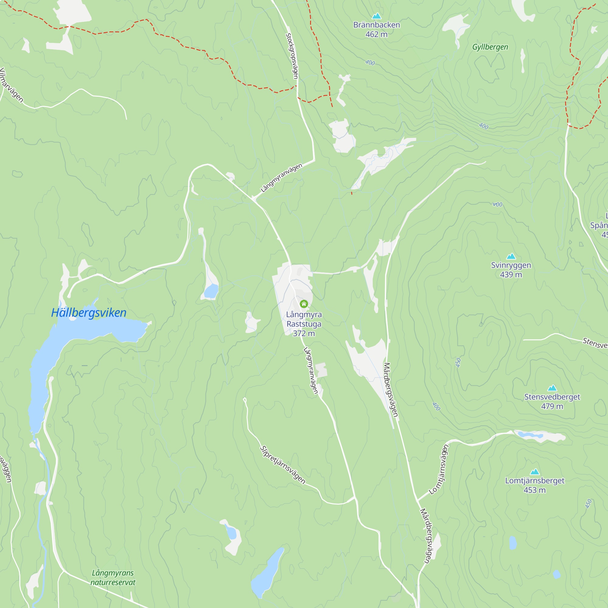 Långmyra Raststuga map