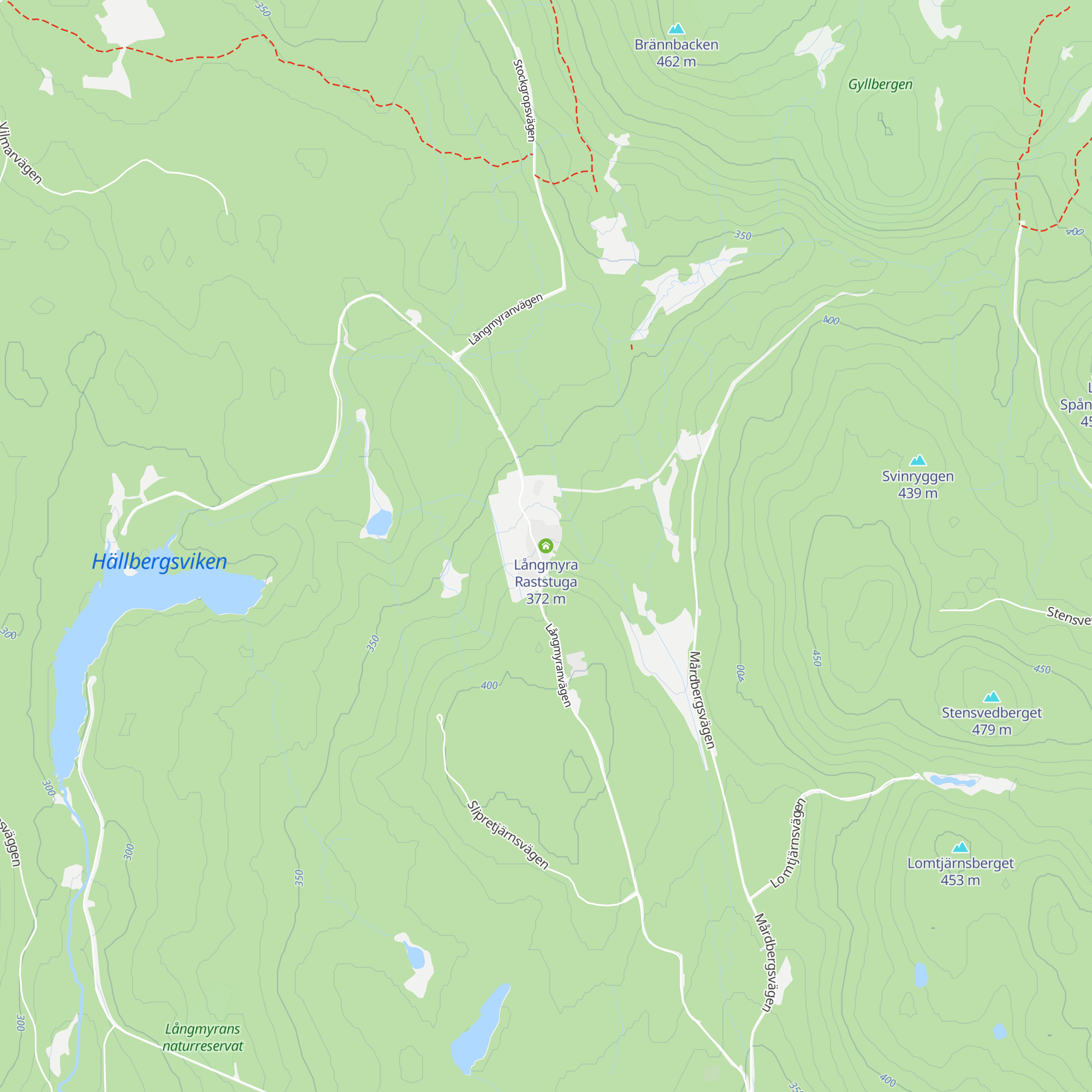 Långmyra Raststuga map