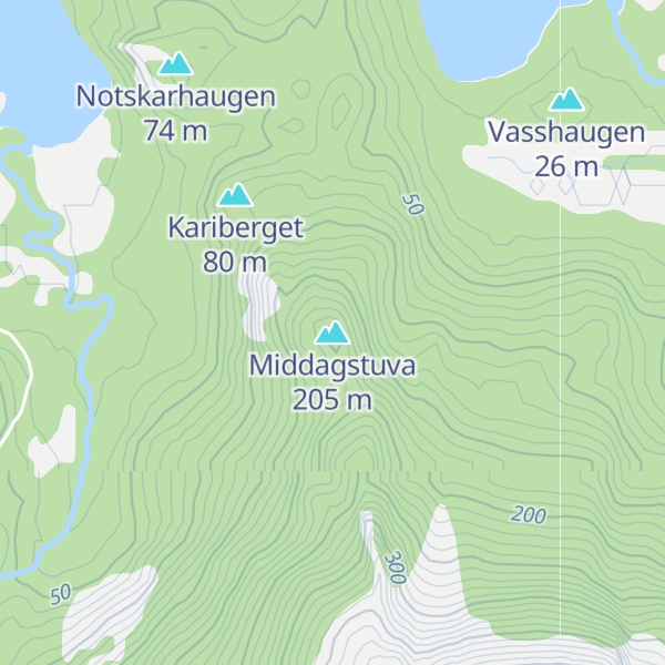 Map of Middagstuva