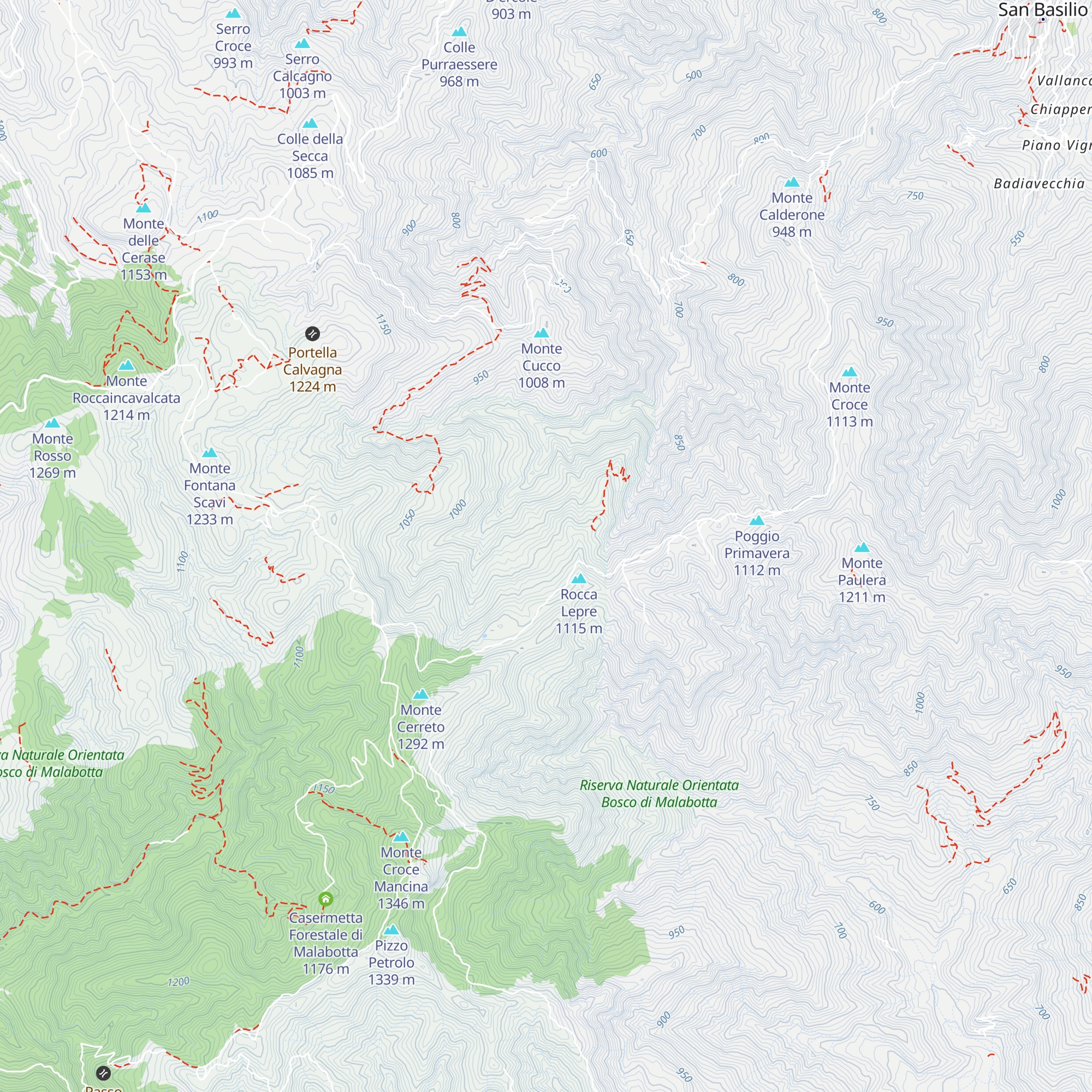 Rifugio Faggita map