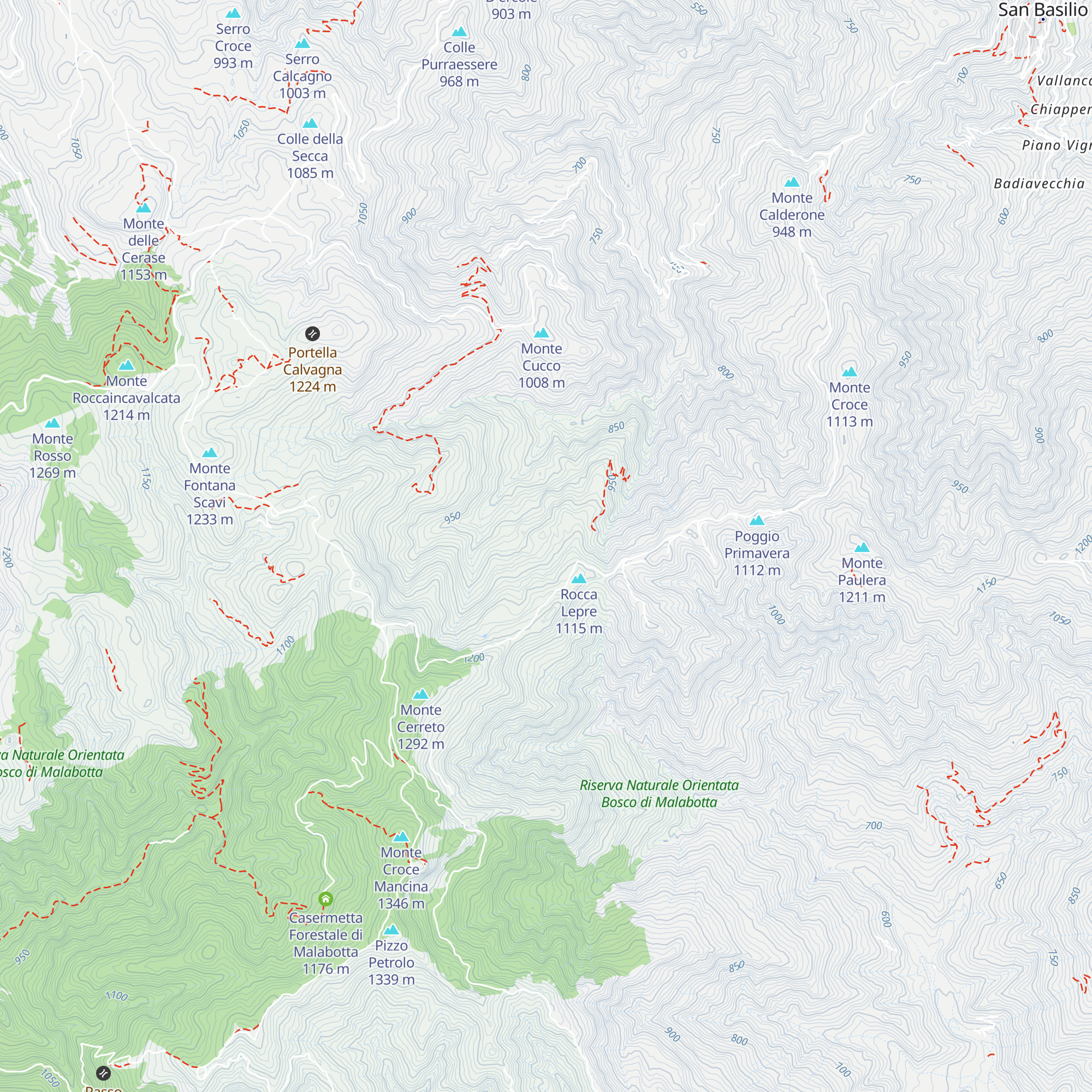 Rifugio Faggita map