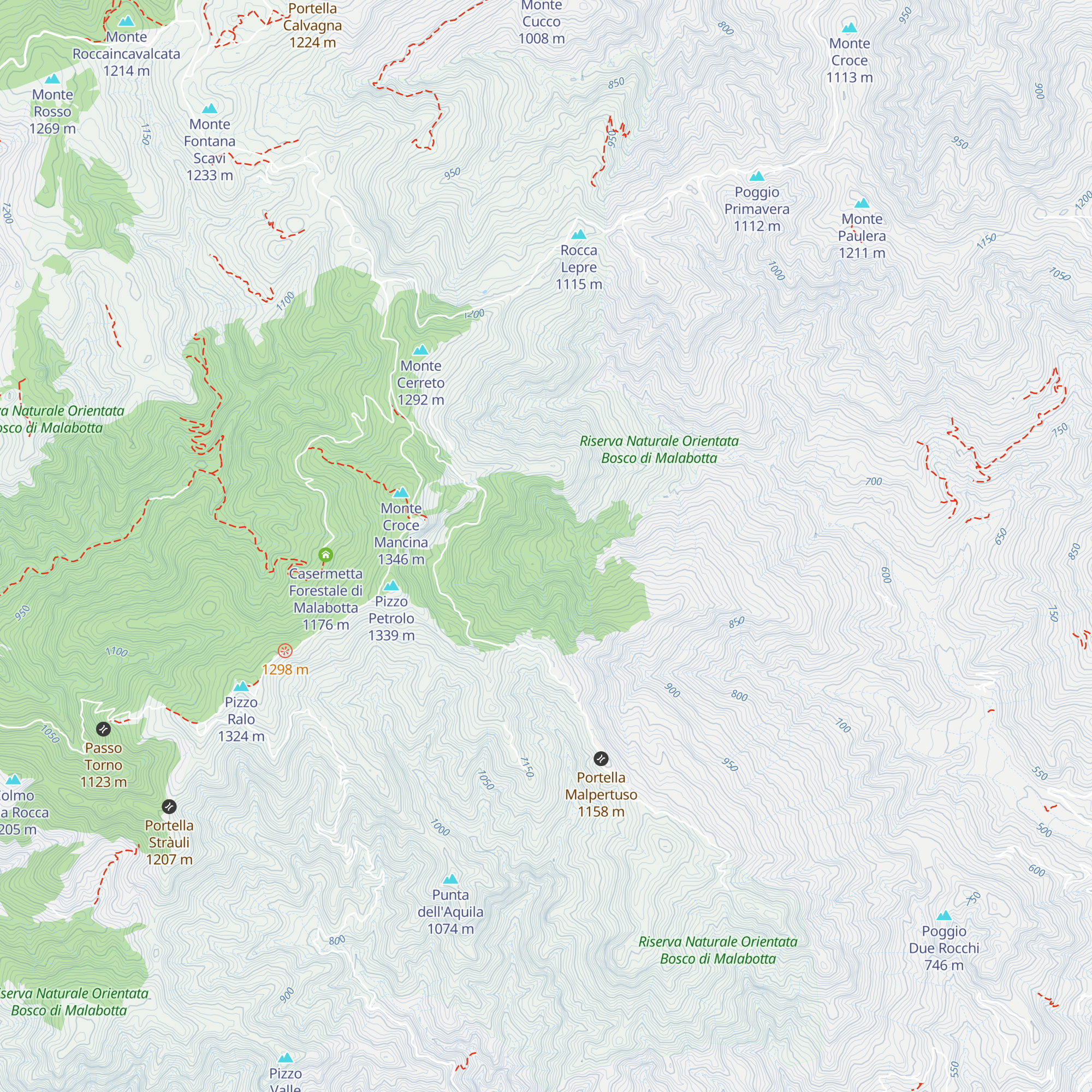 Rifugio Case Cardone map