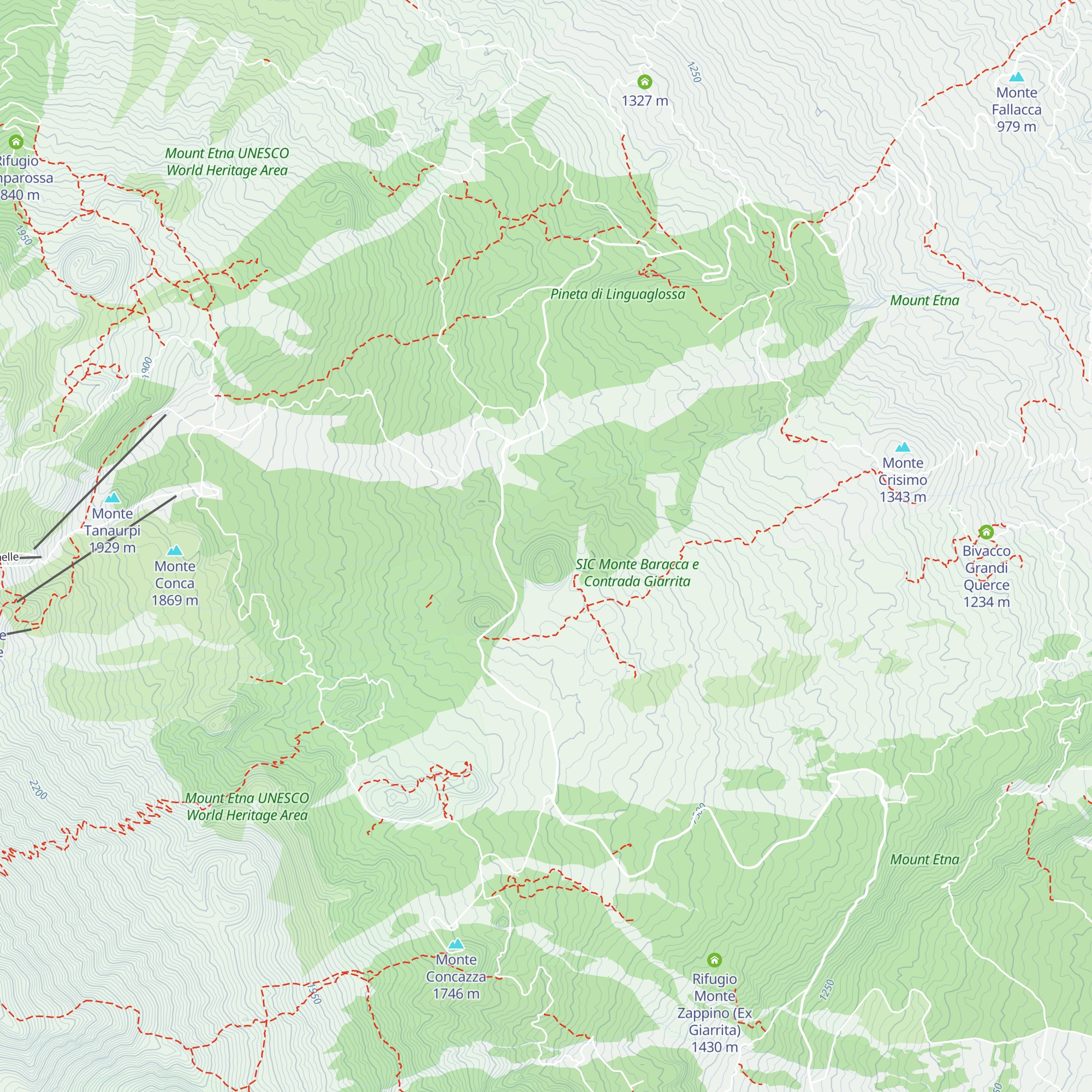 Bivacco Forestale Giorgio Privitera map