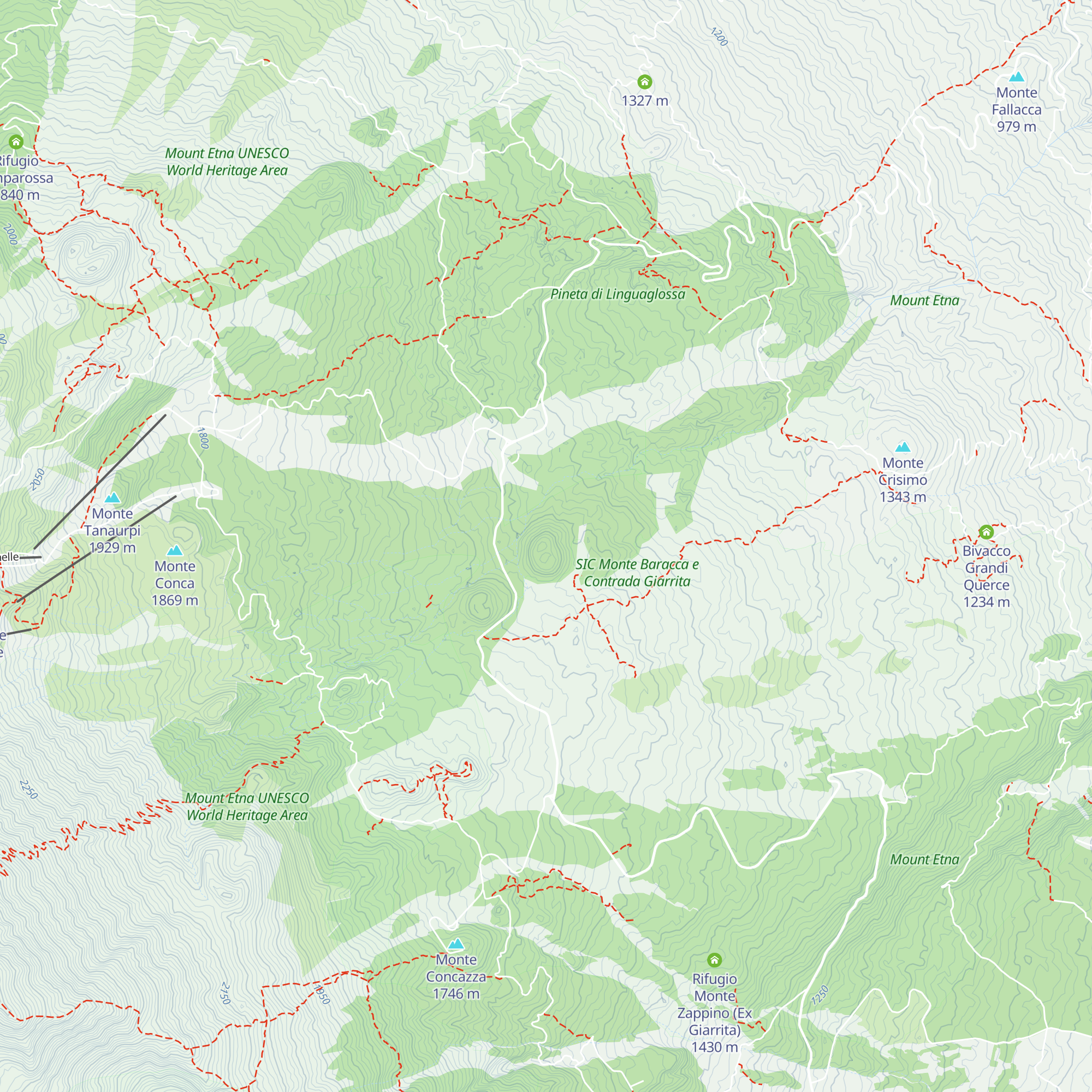 Bivacco Forestale Giorgio Privitera map