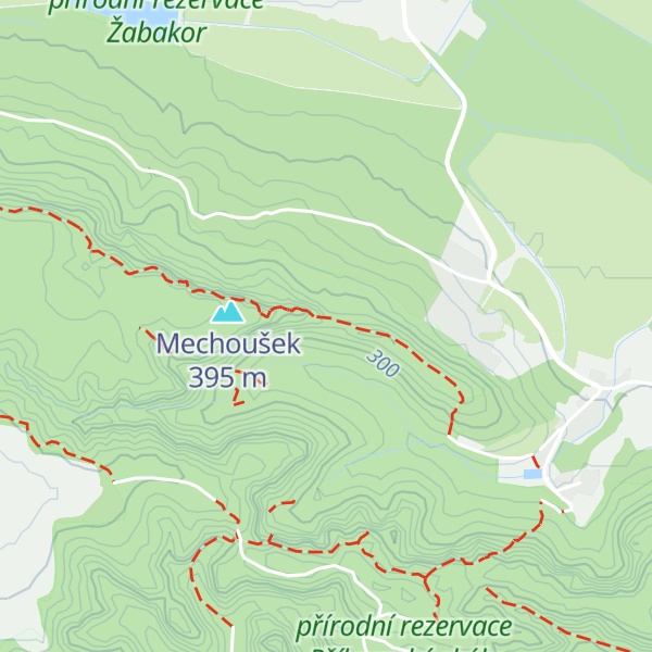 Map of Obrovák