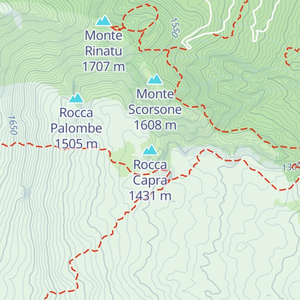 Map of Rocca Capra