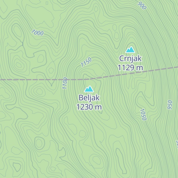 Map of Beljak
