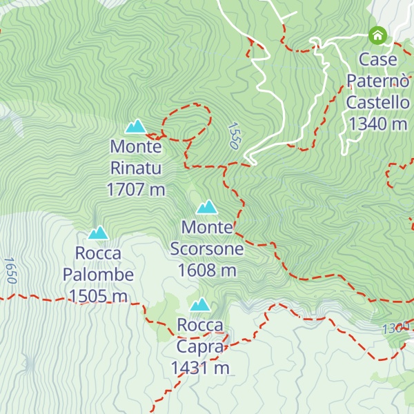 Map of Monte Scorsone