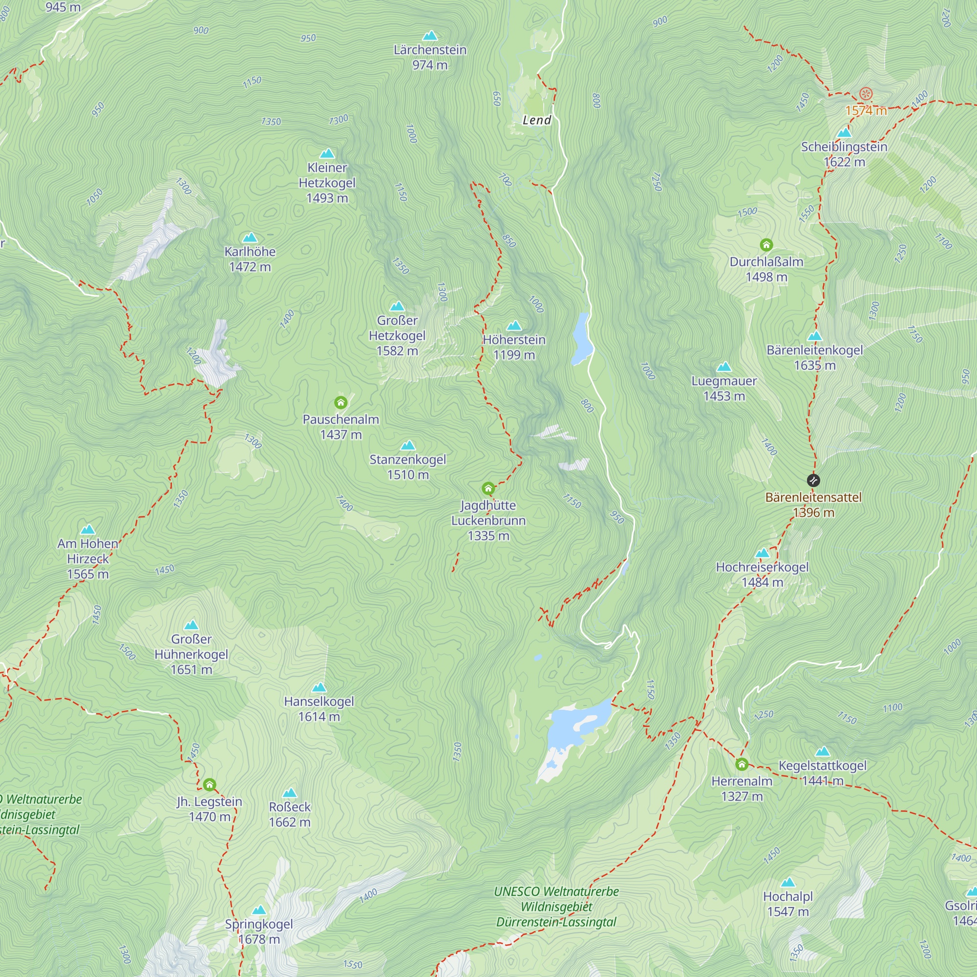 Jagdhütte Luckenbrunn map