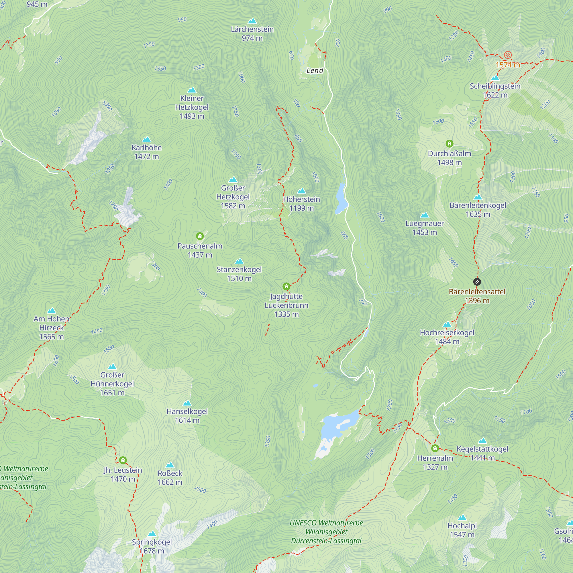 Jagdhütte Luckenbrunn map