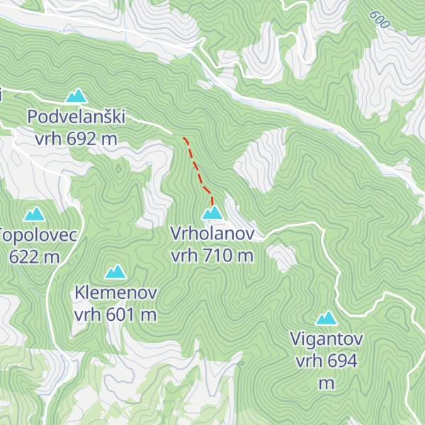 Map of Vrholanov vrh