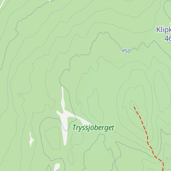 Map of Trysjöberg