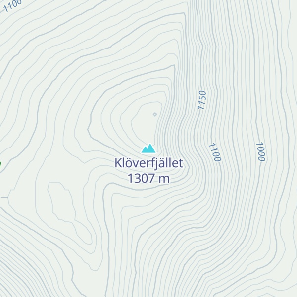 Map of Klöverfjället