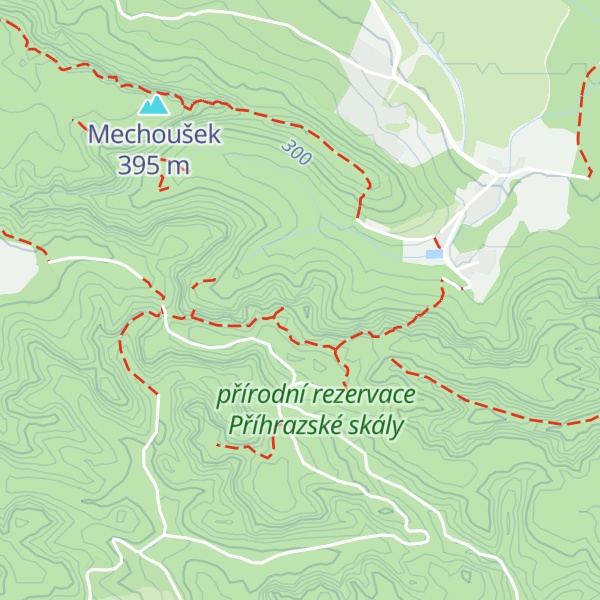 Map of Polední kameny
