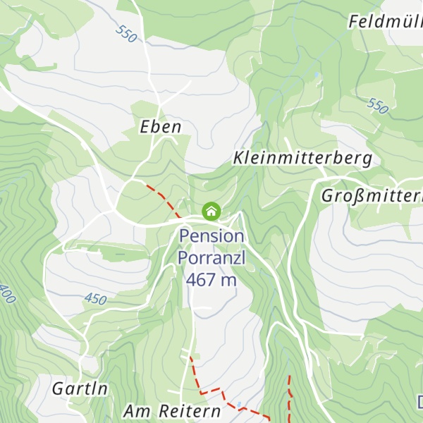 Map of Pension Porranzl