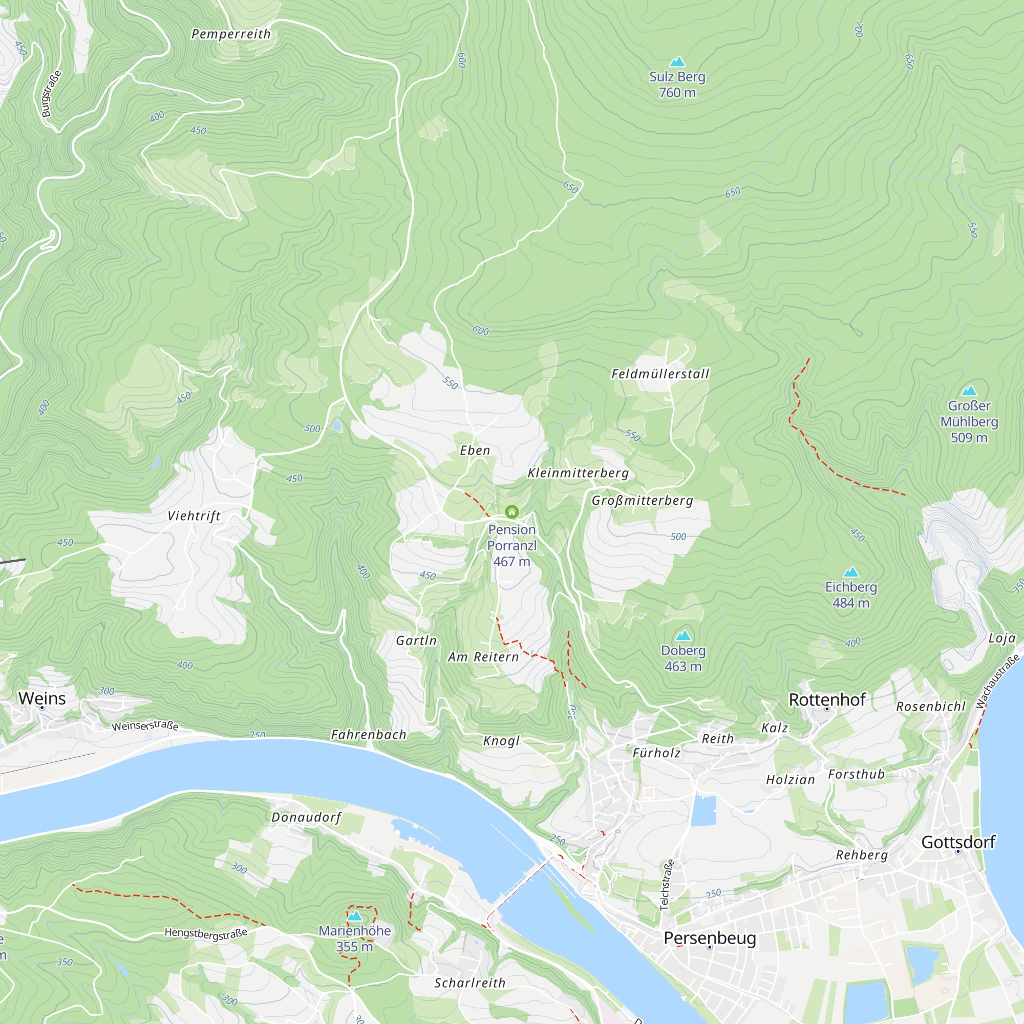 Pension Porranzl map