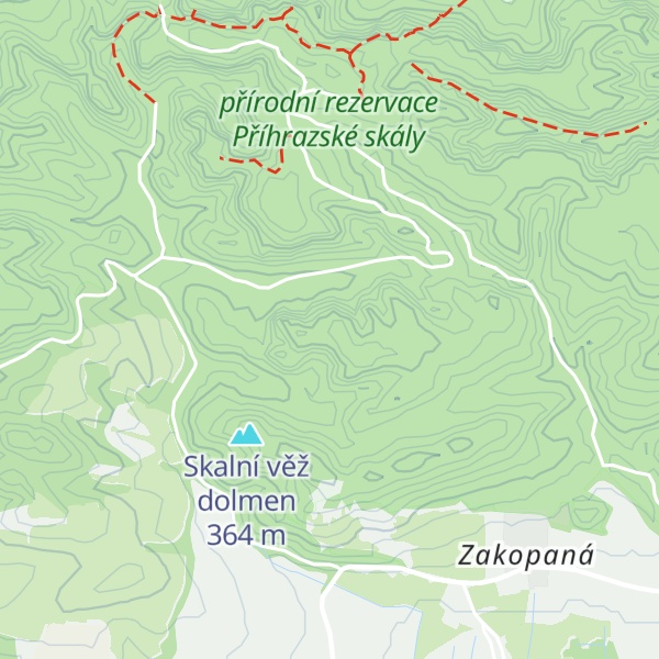 Map of Trampský masiv
