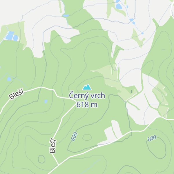 Map of Černý vrch