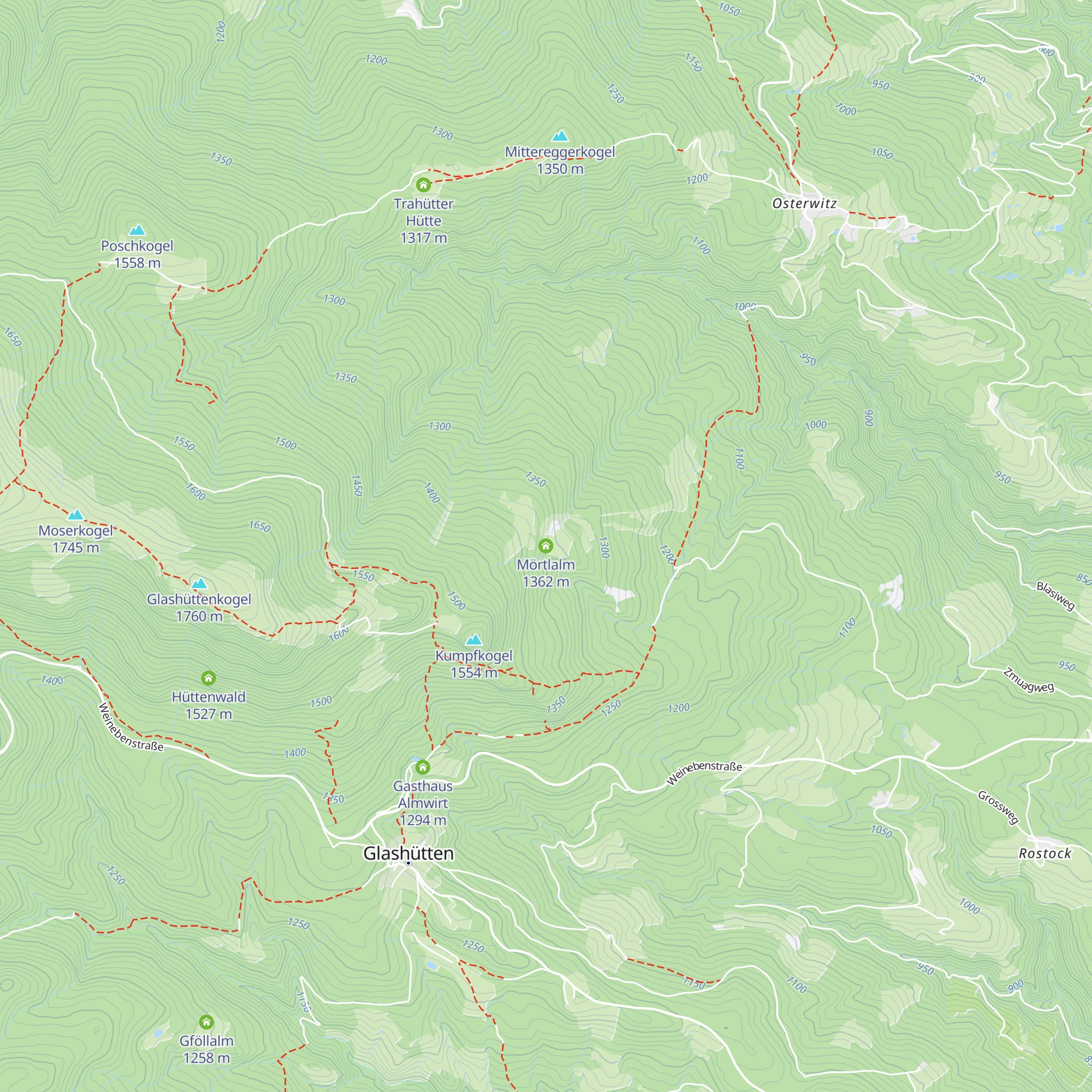 Mörtlalm map