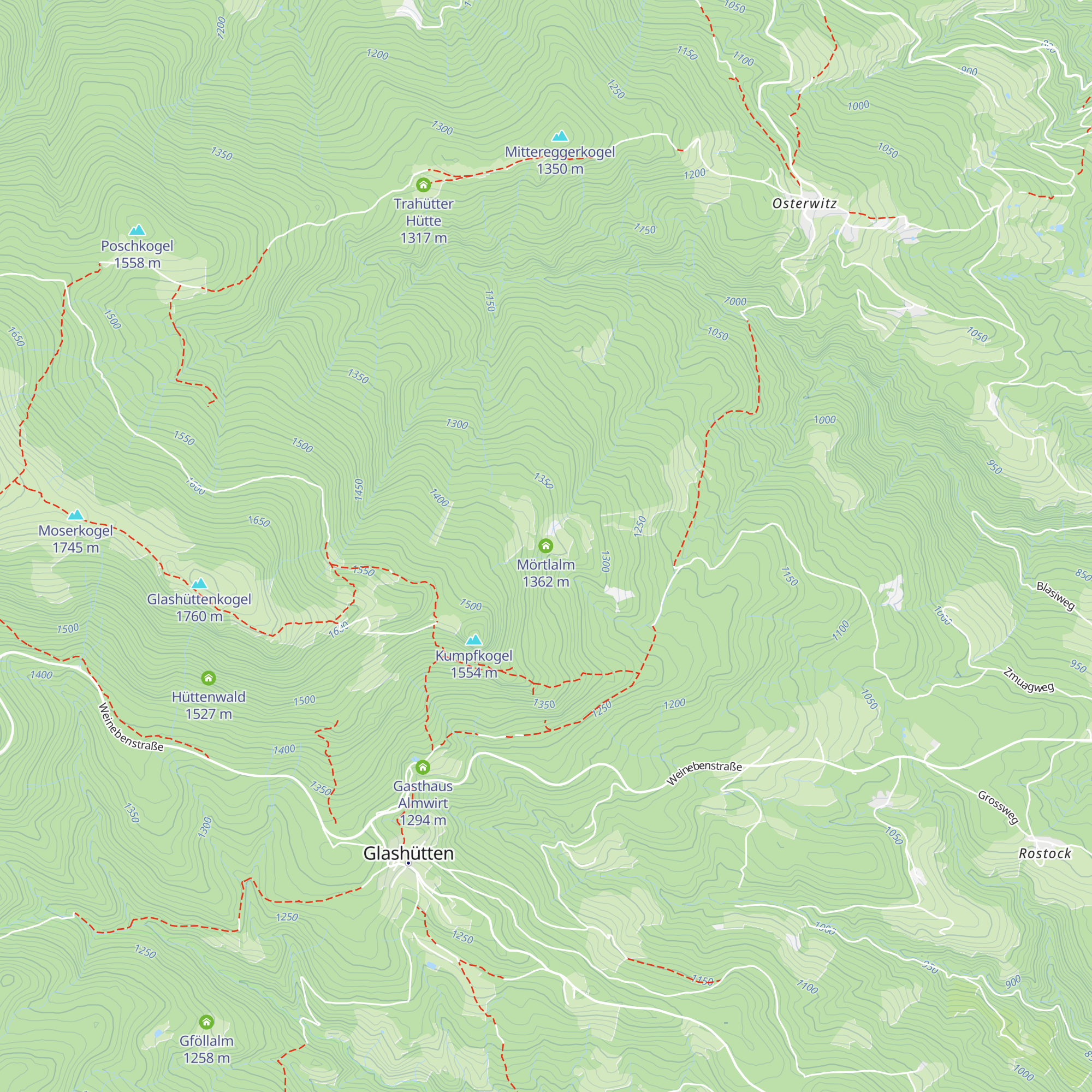 Mörtlalm map