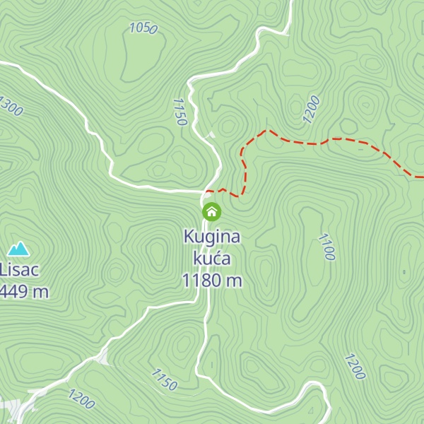 Map of Kugina kuća