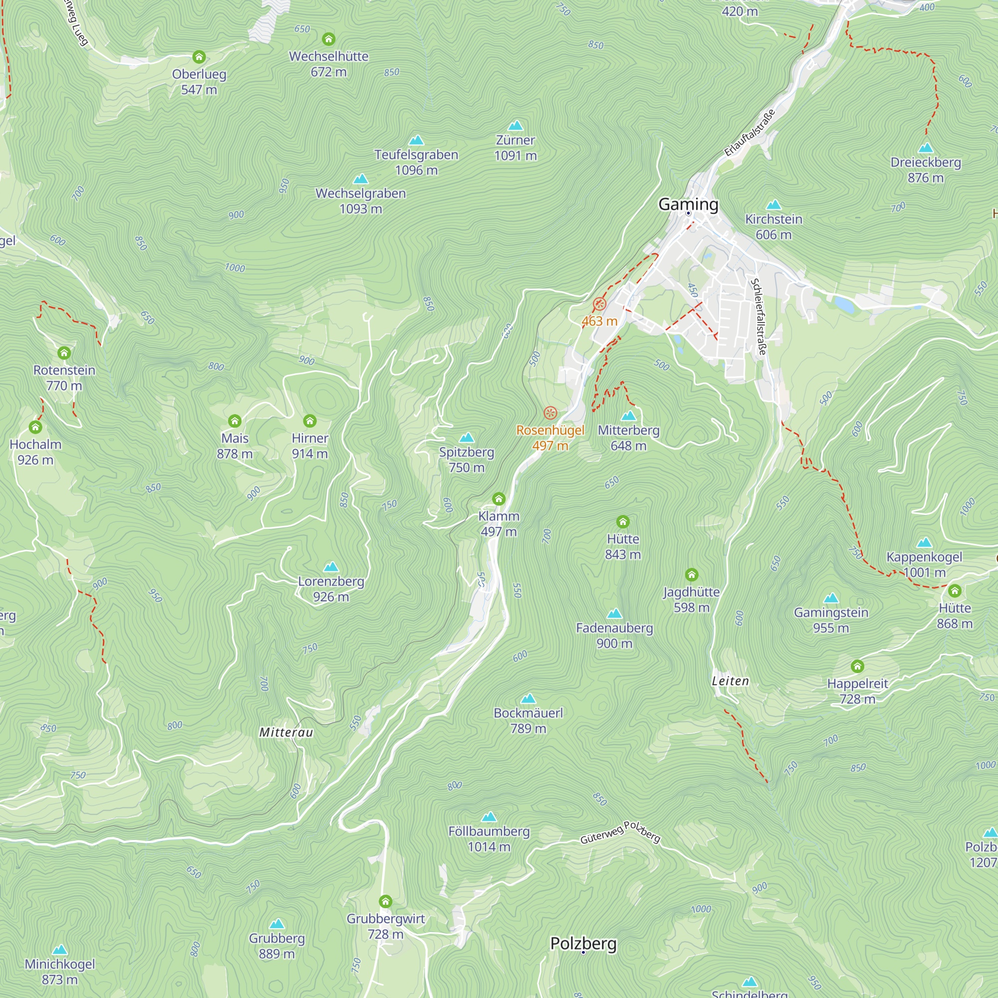 Klamm map