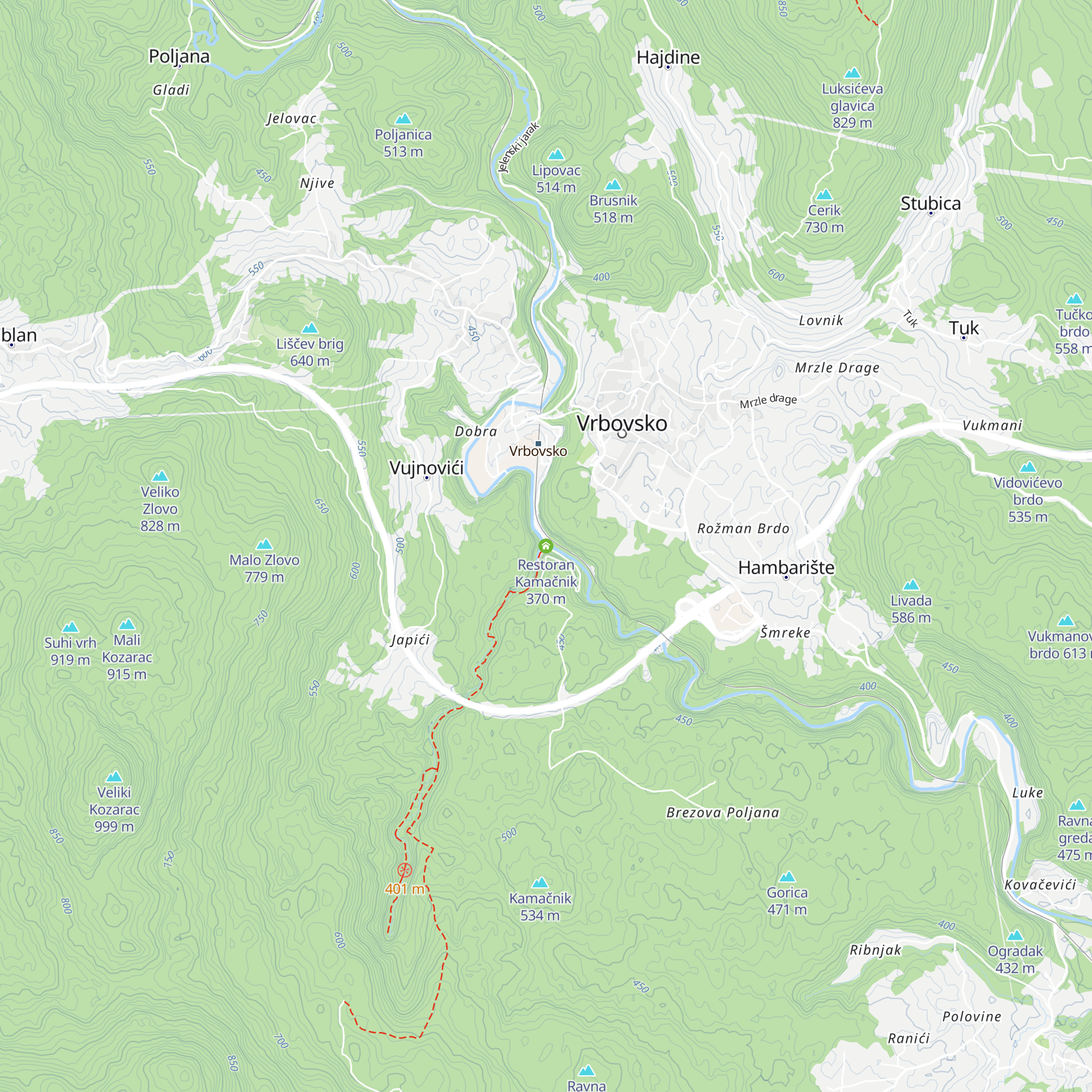 Restoran Kamačnik map