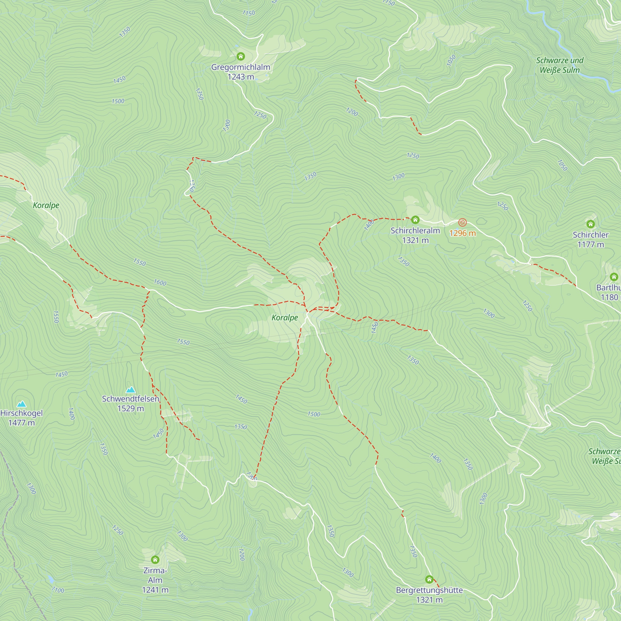Brendlhütte map