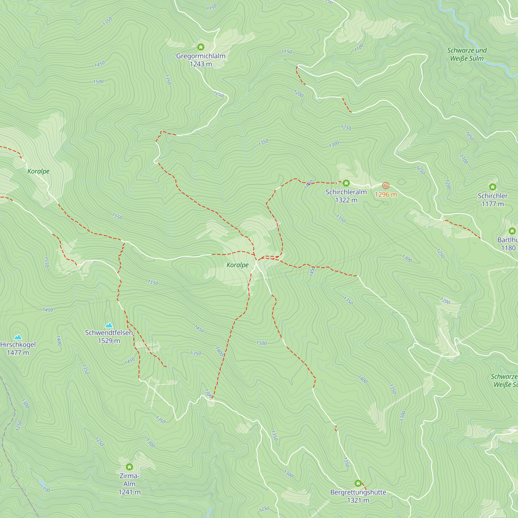 Brendlhütte map